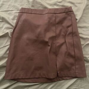 abercrombie vegan leather skirt